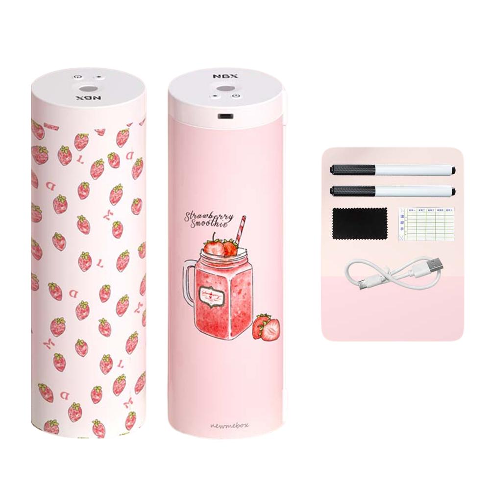 NBX Pencil Cases Fingerprint Password Lock Pencil Case Organizer Double Layer Cylindrical Cute Pen