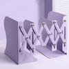 Metal Display Bookshelf Retractable Bookstand Multifunction File Sorter Rack Office Supply