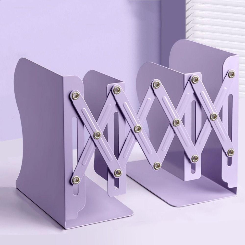 Retractable Display Bookshelf Foldable Bookstand Simple File Sorter Rack Office Supply