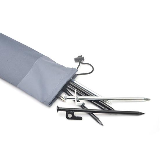 Сумка для хранения колышков для палатки для кемпинга на открытом воздухе, большой вместимости, многофункциональная, из мягкой ткани Оксфорд, продуктовая сумка, портативная для веревки от ветра, палатки