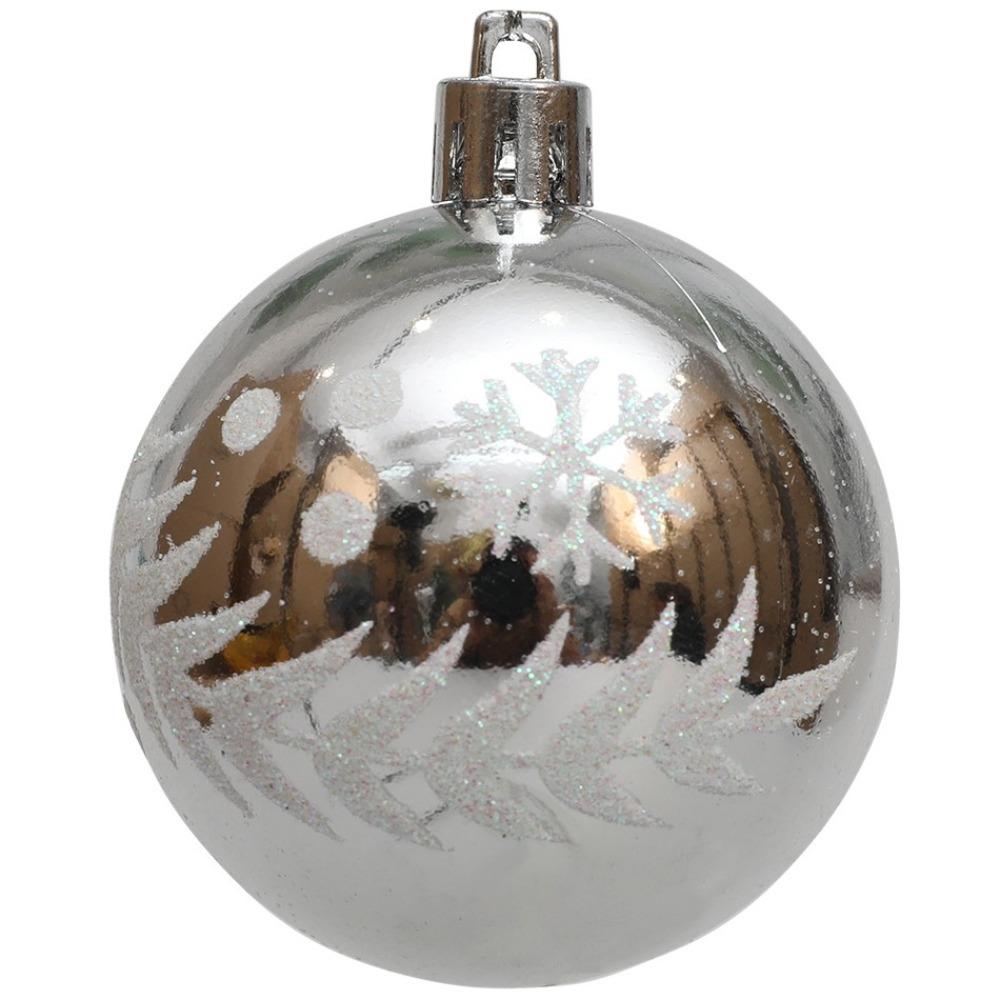 6 шт./кор. гальванизированные пластиковые шары рождественские подарочные коробки подвесные рождественские украшения