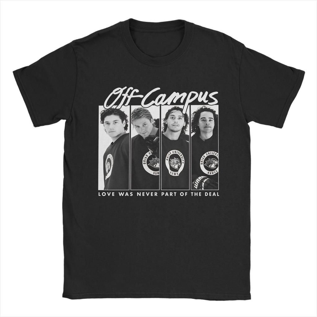 Off Campus Garrett Grahams Dean Laurentis Logan Tucker Briar University Tshirt 100 Cotton T Shirt Short Sleeve Teestops