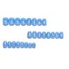 Elegant Blue-White Gradient Wearable Nail Tips - European & American False Nail Stickers
