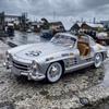 1:18 Mercedes Benz 300SL Версия Латте-арт Суперкар Металлический сплав Литая модель автомобиля Домашний Модный Настольный дисплей День Рождения Украшения
