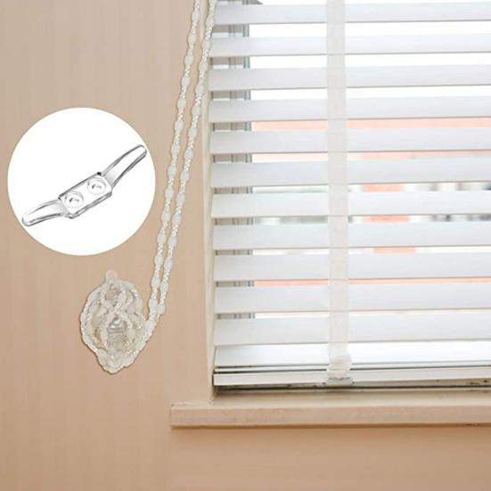 12 шт. прозрачные зажимы для шнура для жалюзи сохранят ваши оконные жалюзи и шторы аккуратными и стабильными крючками для позиционирования