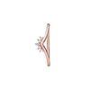 Pandora Rose Gold Wishbone Ring Women rings 188282CZ