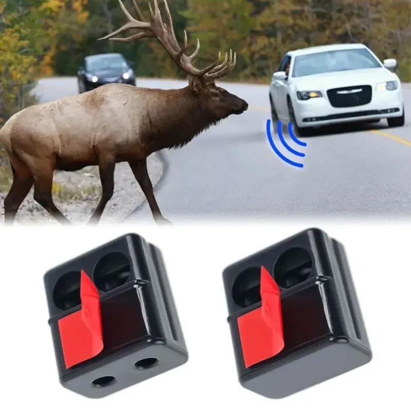 2Pcs Deer Warning Whistles Device Car Animal Repeller Car Ultrasonic Animal Warning Whistles Deer Alarm for Car Motorcycl