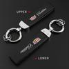 Car Metal Key Chain Fine Leather Emblem Key Ring for Cadillac Escalade CTS DTS STS XTS ATS BLS SLS Deville CT5 CT6 XT5 XT6