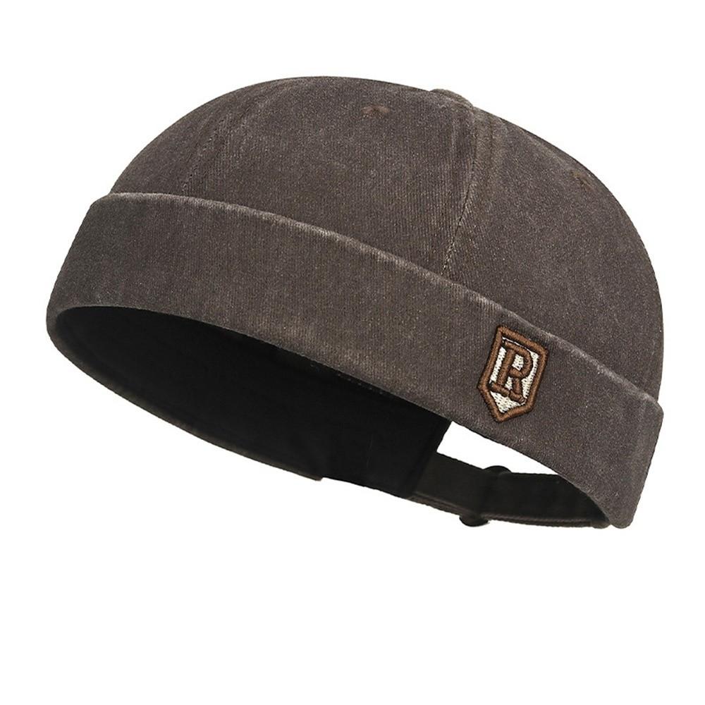 Adjustable Beanie Street Hat Brimless Men Skullcap New Landlord Hat Unisex