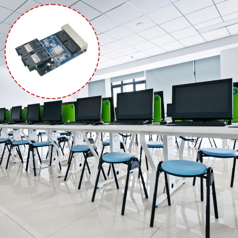 Коммутатор оптоволоконный 4 RJ45 UTP 4 RJ45 2G4E Гигабитный Оптоволоконный Медиаконвертер Ethernet Плата Передачи Данных
