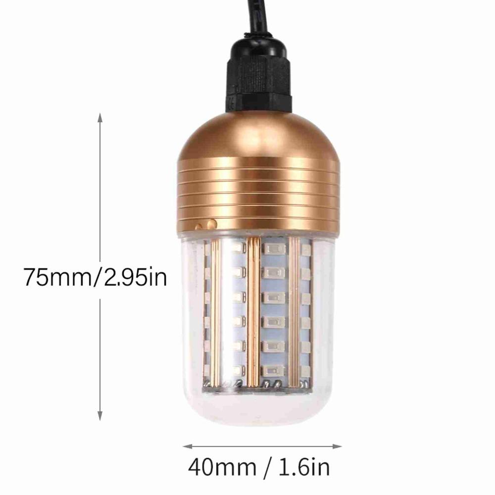 12-48V Underwater Fishing Light 30W Night Fishing Light Durable Fish Lure Light  For Crappie