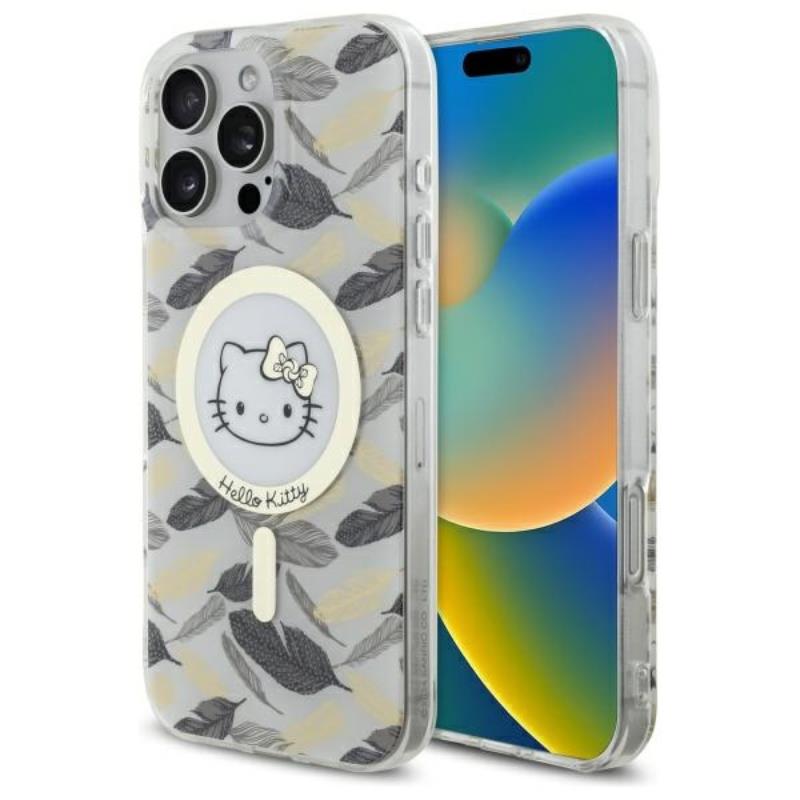 Hello Kitty Iml Golden Leaves Magsafe - Etui Iphone 16 Pro Max (Biały)
