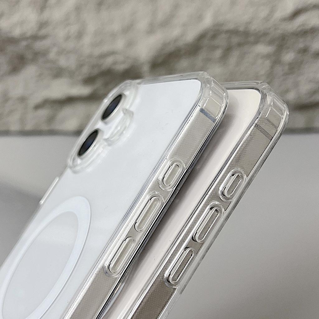 Для Magsafe Магнитный прозрачный чехол для телефона iPhone 16 Plus Pro Max Ударопрочный ПК Hybird Tpu Жесткий тонкий защитный чехол от падения