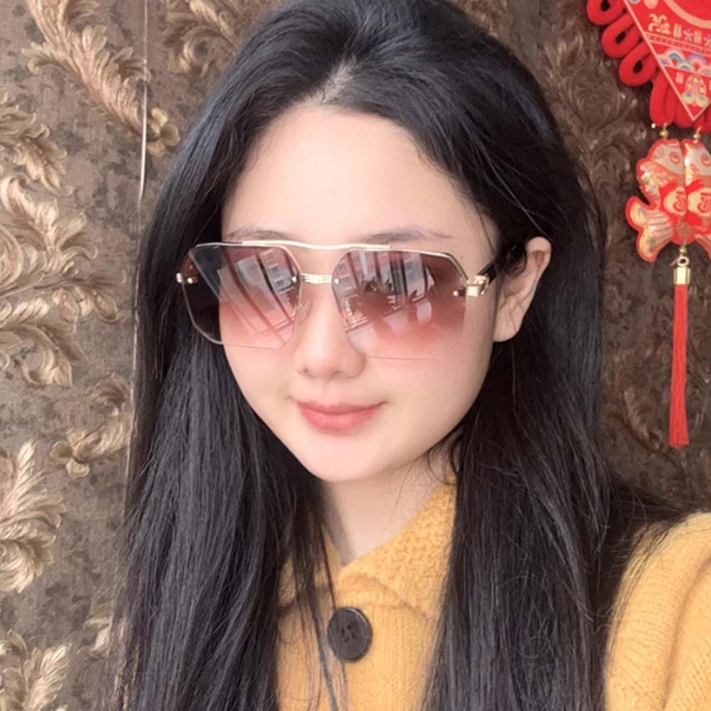 UV400 Men Zinc Zinc Alloy Sunnies Classic Anti-UV Glasses Catwalk Women HD Sunglasses Business