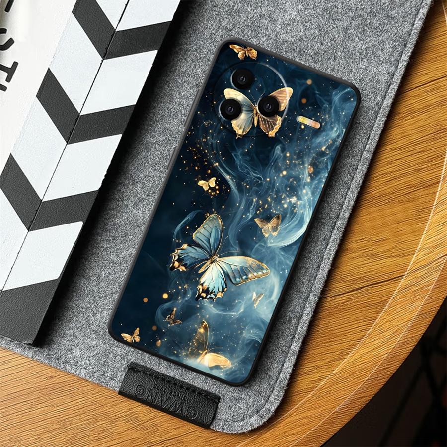 Creative Cartoon Butterfly Case for Xiaomi Redmi 12C A5 A3 A4 10 13C 9 K40 K80 Pro A1 A2 Plus 14C Funda Phone Cover
