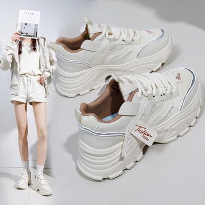 INS корейский стиль с сетчатой ​​поверхностью низкие туфли для папы женская весенняя новая дышащая студенческая спортивная повседневная обувь T72