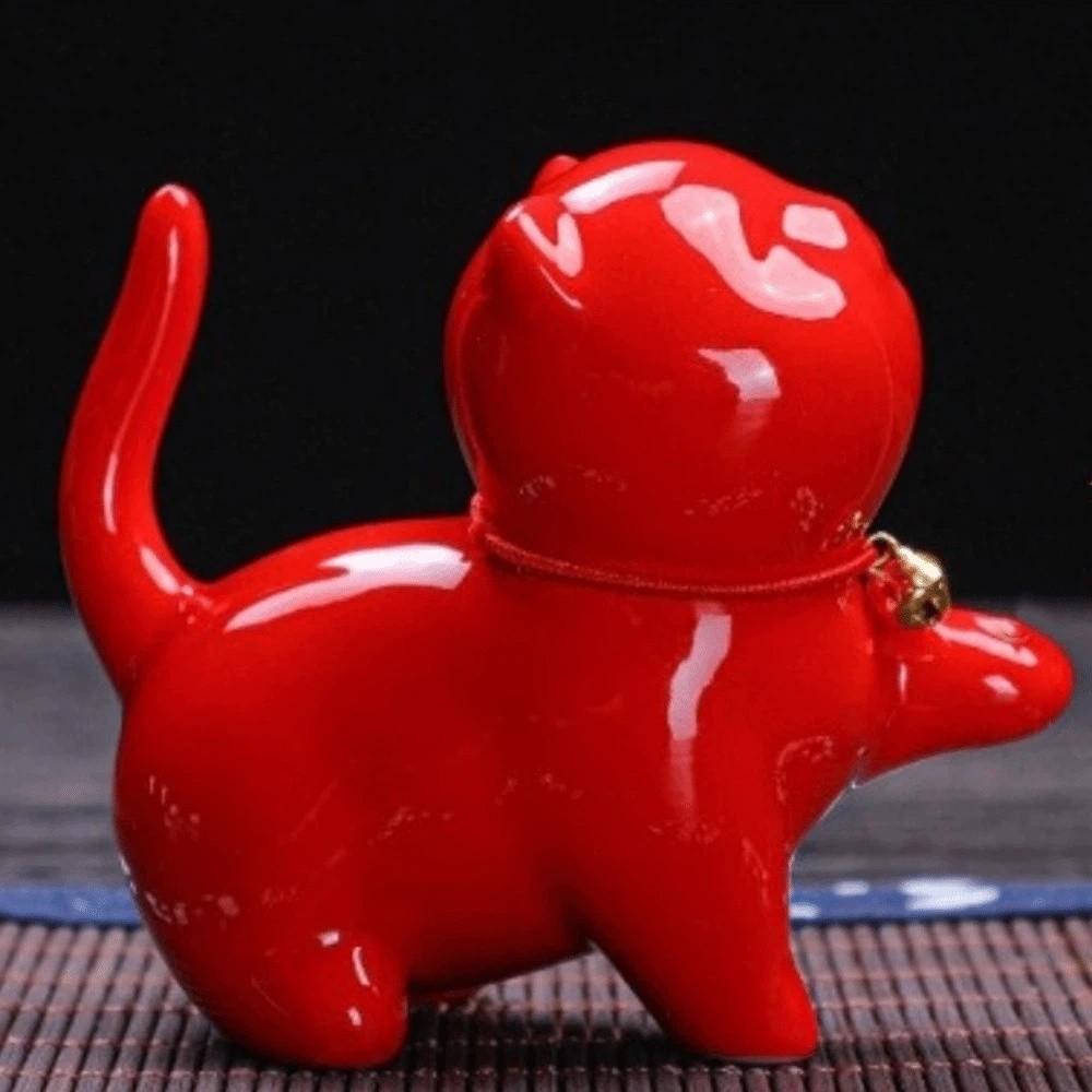 Cute Cat Incense Burner Holder Handmade Craft Desktop Ornament Incense Stick Holder Temples