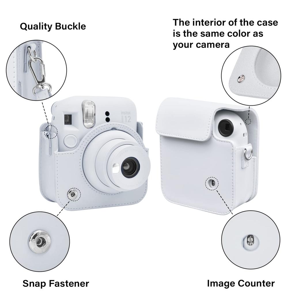 Rieibi instax mini 12 instax mini 12 case Fujifilm instant camera instax mini 12 case instant camera 12 case instax mini 12 protective cover instax