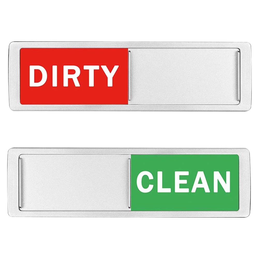 Clean Dirty Dishwasher Magnet Indicator Sign Large Text Magnetic Indicator Sign Slide Super Strong Magnet Sign Kitchen Supplies