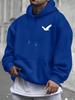 Minimalist Bird Graphic Printing Autumn and Winter Pure Cotton Men's and Women's Hoodies Outdoor Street Sports Training Brand