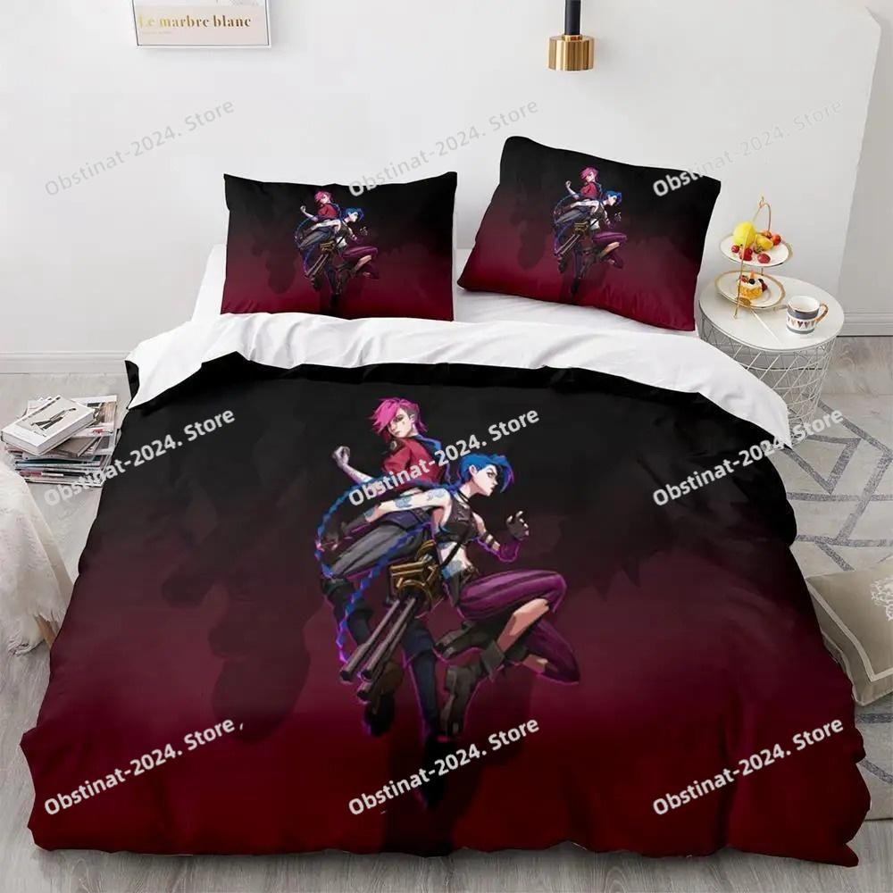 New Game League Of Legends Bedding Set Single Twin Full Queen King Size Bed Set Adult Kid Bedroom Duvet Cover Sets Home Textiles