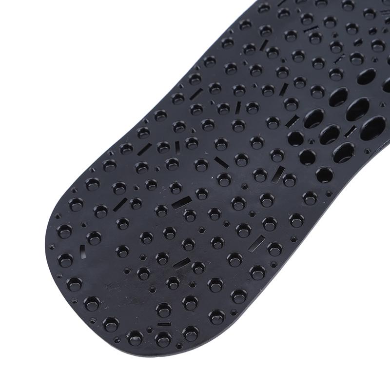 1 пара массажных стелек, акупрессура с отрицательными ионами, для ухода за ногами, дышащая стелька