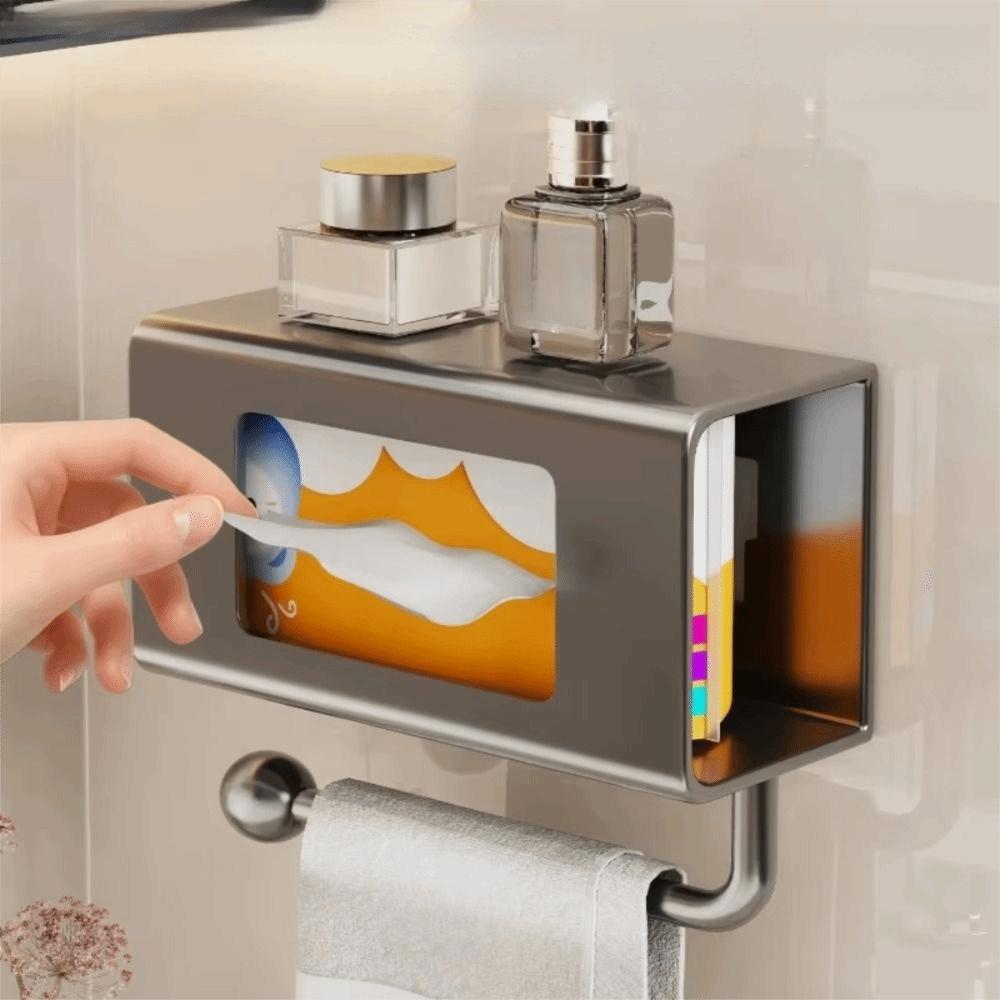 Strong Load Bearing Paper Towel Dispenser Easy Access Wet Wipes Storage Rack Household