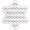 Pegboard - Star - Transparent - 10 Cm - For Midi Iron-on Beads