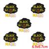 10pcs /Lots Fashion Black Girl Magic Mbroidered Patches Cartoon Letter Slogan Patch Iron On Patches For Clothing Jackets Diy 