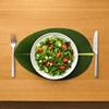 2PCS Realistic Leaf-Shaped Placemat Waterproof Heat Insulation Mat Tableware Mat  Dining Table