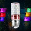 E27 Led Colorful Corn Bulb No Flash 220v Light 7colors Lamp 270 Degree Beam Angle 12w 2835 SMD Lampada Night Bulbs Energy-saving