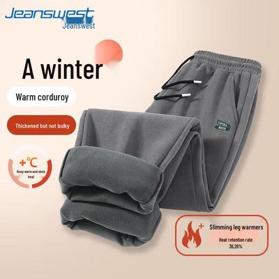 Мужские зимние джинсы прямого кроя на флисовой подкладке Jeanswest