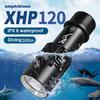 XHP120 Профессиональный фонарик для дайвинга 500 м Подводный фонарь для дайвинга IPX8 Водонепроницаемый фонарь для дайвинга 26650 Батарея