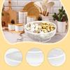 Pedestal Fruit Bowl Snack Container Iron Wire for Kitchen Counter 20x20x9.5cm Convenient Home Decor Organizer Serving Tray
