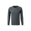 Polo Solid Logo Embroidered Crew Neck Long Sleeve T-Shirt Men Tops Gray 710826193-016