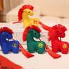 Handmade Hanging Pony Doll PP Cotton Zodiac Pony Figurine Plush Horse Keychain  Backpack Pendant
