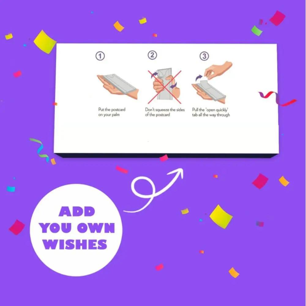 Anniversary Exploding Confetti Surprise Card Party Decorations Cards Surprise Gift Box Surprise Jumping Box Pop Up Explosion