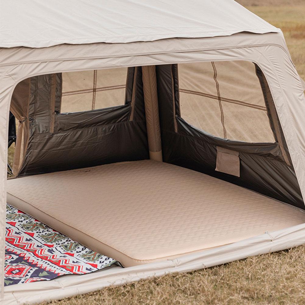 Самонадувающийся спальный коврик со встроенным насосом, надувная кровать для палатки, портативный надувной коврик для пешего туризма