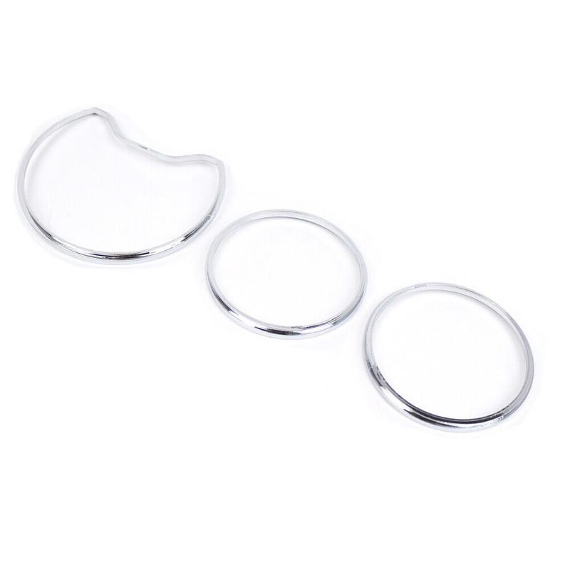 3 шт./компл. хромированное кольцо для приборной панели для Mercedes Benz W210/S210 W202/S202 A208/C208