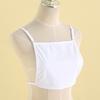 1PC White Cotton Cleavage Mock Camisole Wrapped Chest Solid Color Overlay Modesty Panel Thin Vest Cleavage Cover Wrapped Chest