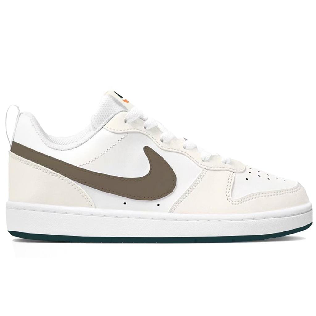 Nike Court Borough 2 Leather Slip Resistant Abrasion Resistant Low top Skateboard Shoes Women's Milk Brown BQ5448-017(Team976-SBOX)
