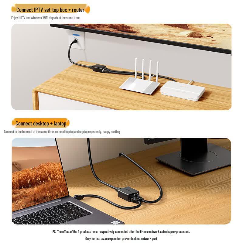 UGREEN RJ45 1-to-2 Ethernet Splitter