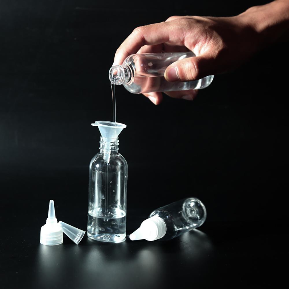 Clear with Childproof Cap Squeeze Bottles Refillable Bottles Liquid Dispenser Empty Dropper Bottles