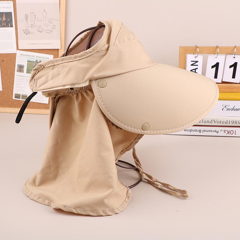 Солнцезащитная шляпа с большими полями, летняя, закрывающая все лицо, пустая шляпа-цилиндр, для велоспорта, скалолазания, солнцезащитная шляпа