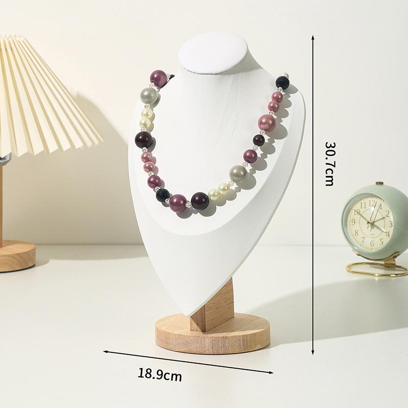 Necklace Jewelry Shelf Display Stand High-end Portrait Neck Model Jewelry Jewelry Display Props