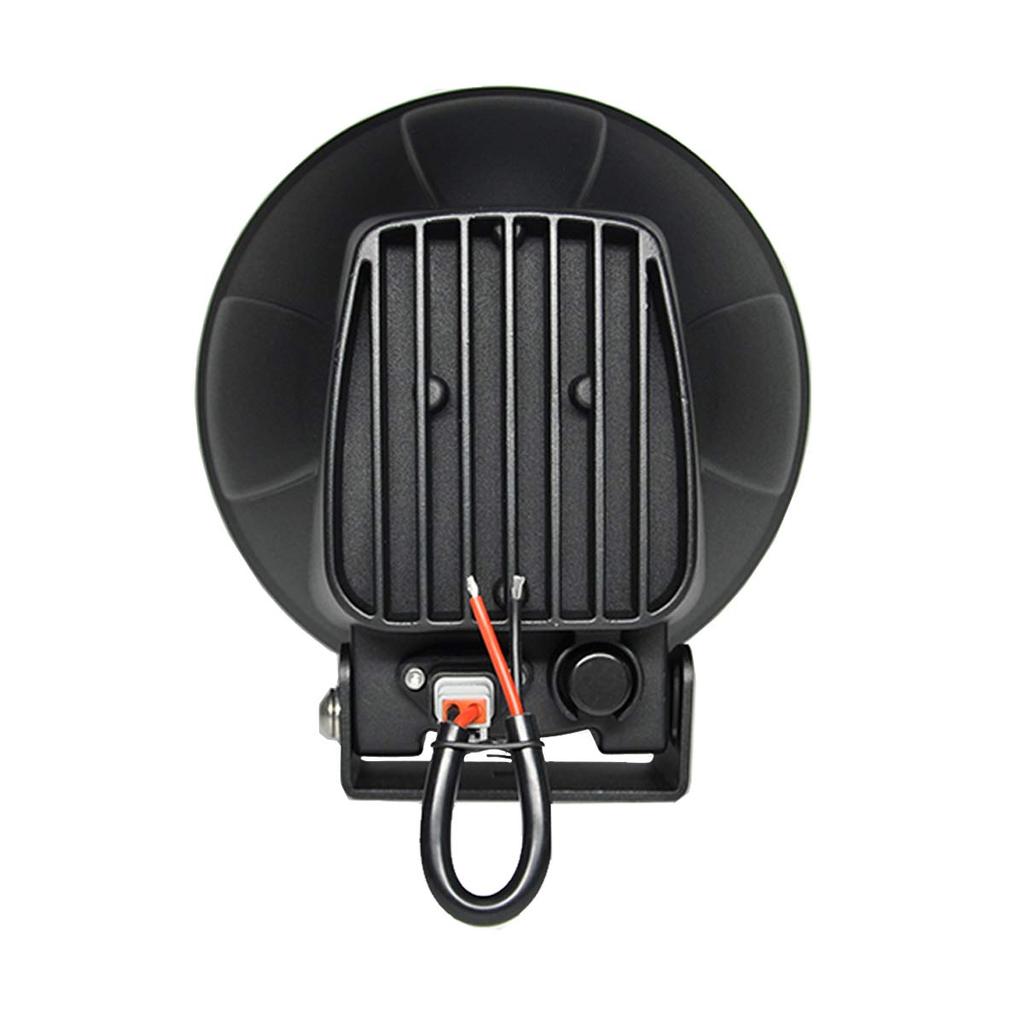 Круглый светодиодный прожектор, поисковый прожектор, 50 Вт, 5000 люмен, дальность луча 900 м, узкий угол луча, водонепроницаемый для внедорожного использования, автомобили, лодки и