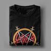 Футболка с принтом Slayer Band для мужчин и женщин, 100% хлопок, футболка, одежда