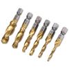 Screw Thread Bit HSS Screw Machine Titanium Plated Shank Tap Drill Bits Hex Shank Tap Drill Bit