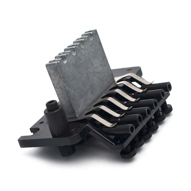 Двухточечная система тремоло-бриджа с рычагом для электрогитары, Цвет Черное Золото Хром, Гитарная Деталь