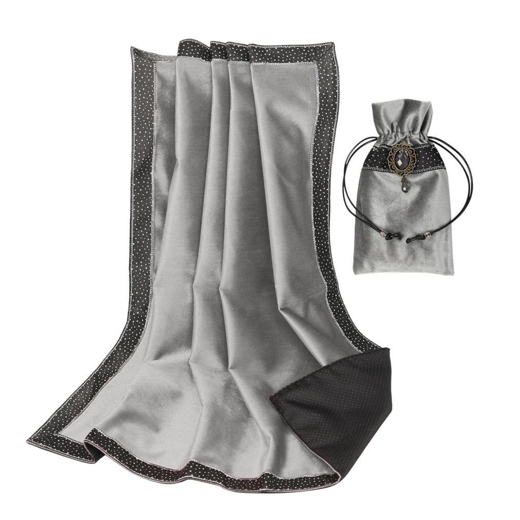 Velvet Tarots Tablecloth Divinations Cards Table Cloth Tapestry Astrologys Witchcrafts Deck Cloth with Drawstring Bag